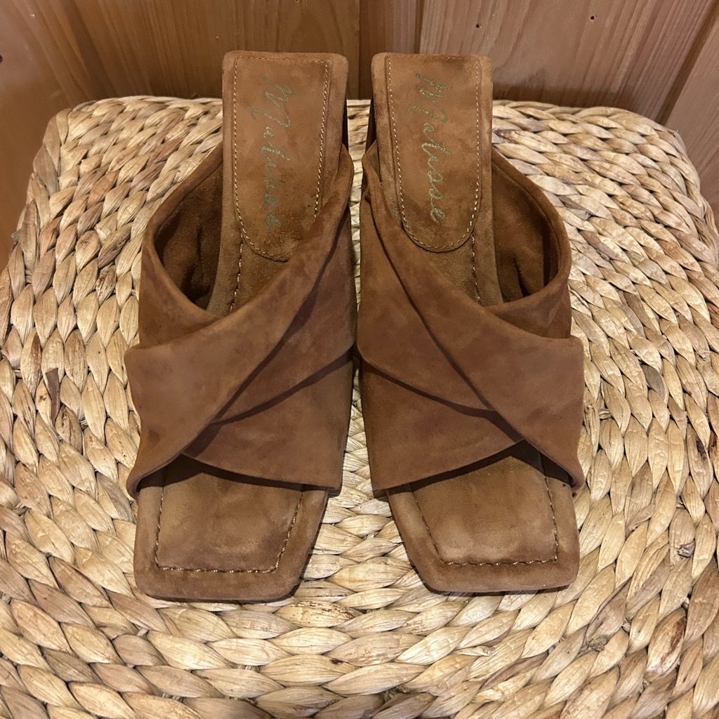 Matisse Tan Suede Mules